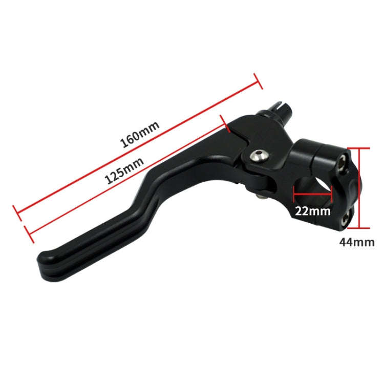 ATV Clutch Hand Brakes CNC Aluminum Alloy 22mm Handle Holder Universal Handbrake(Silver)