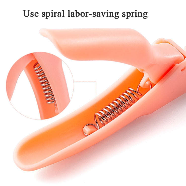 Nail Scissors U-Shaped Scissors DIY French Nail Fake Nail Scissors, Specification: Rose Red