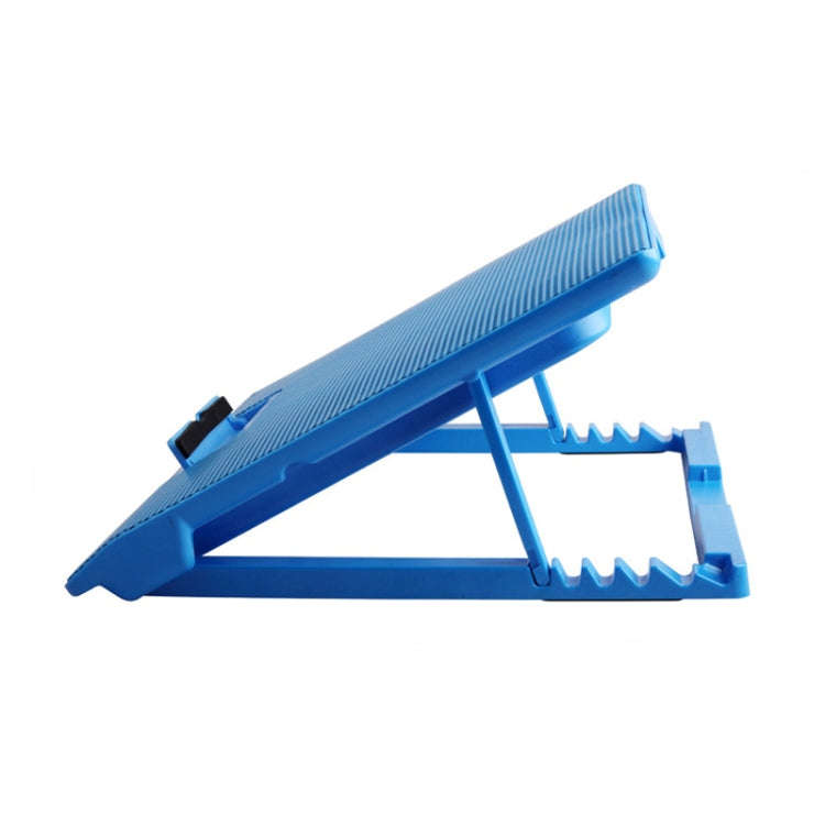 NUOXI M8 Laptop Radiator Multi-Angle Adjustment Six Fan Touch Screen Button Bracket(Blue)