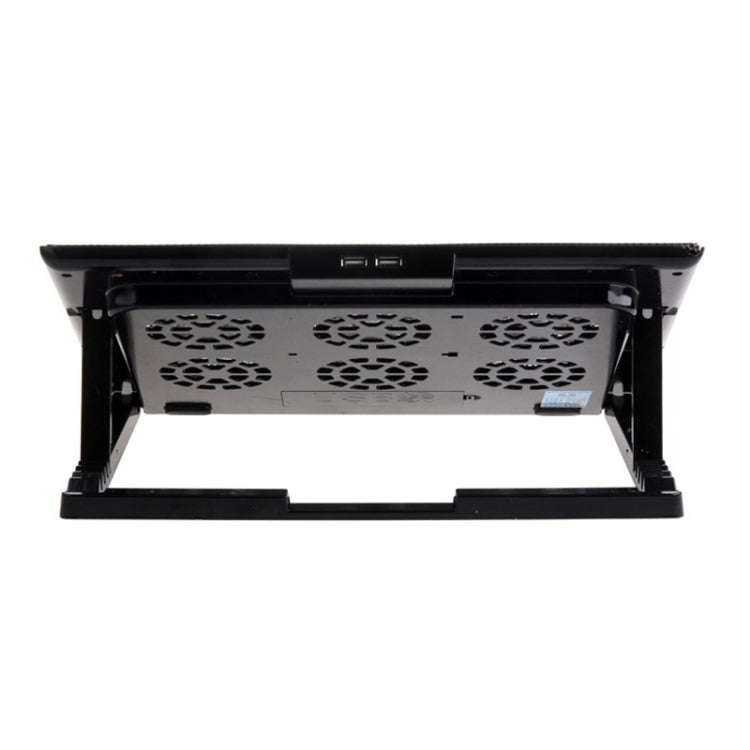NUOXI M8 Laptop Radiator Multi-Angle Adjustment Six Fan Touch Screen Button Bracket(Black)