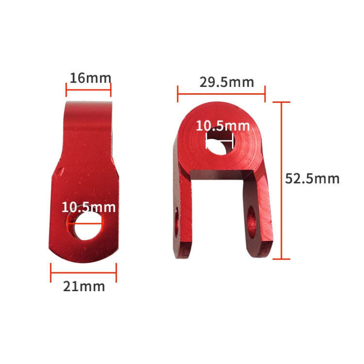 1pair Motorcycle Electric Vehicle Modification Accessories Small CNC Aluminum Alloy Shock Absorpt...