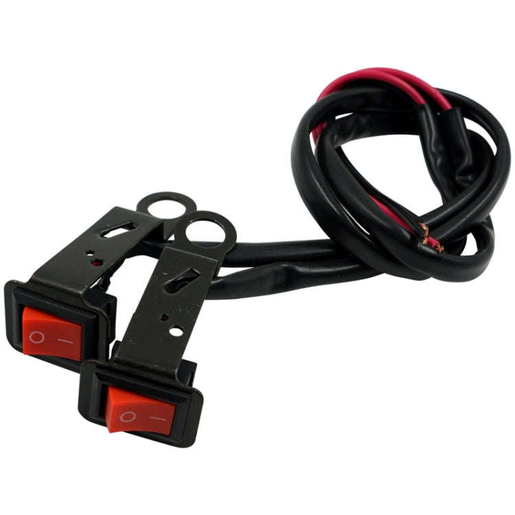 5 PCS Motorcycle Modification Accessories Ship Type Rocker With Lamp Switch Rearview Mirror Brack...