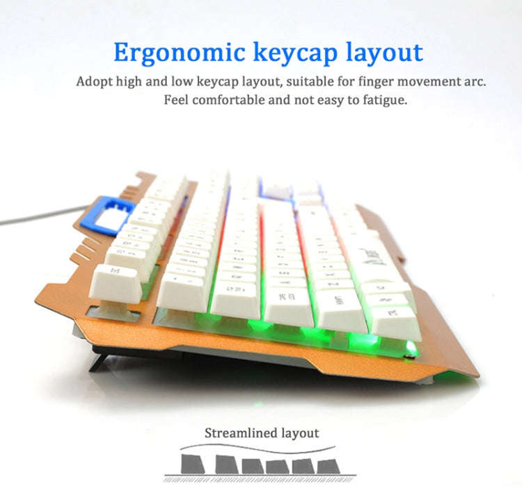 LIMEIDE T21 104Keys Wired Gaming Backlit Computer Manipulator Keyboard and Mouse Set, Cable Lengt...