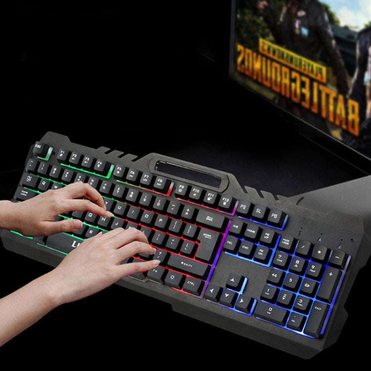 LIMEIDE T21 104Keys Wired Gaming Backlit Computer Manipulator Keyboard and Mouse Set, Cable Lengt...