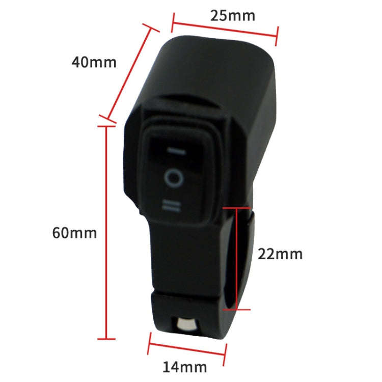 Motorcycle Modification Aluminum Alloy Waterproof Retro Switch Headlight Shot Light Discharge Swi...