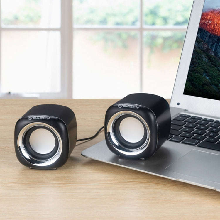 YEEZE A1 Multimedia USB2.0 Desktop Speaker Mini Computer Notebook Speaker(Black Blue)