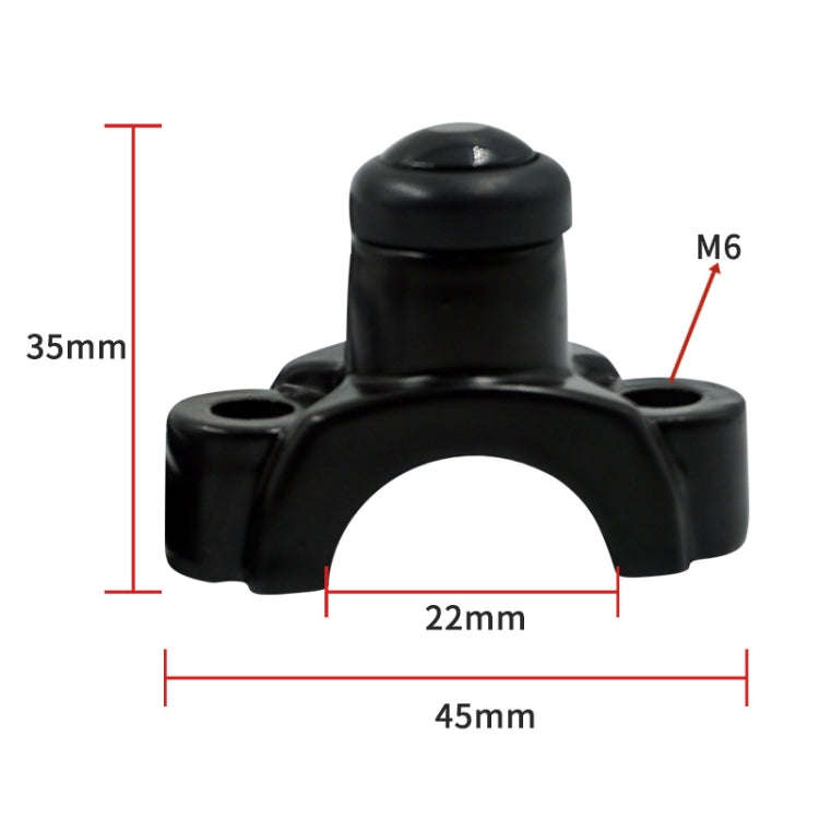 Motorcycle Modification Self-Locking Single Switch Headlight Fog Light Brake Light Emergency Ligh...