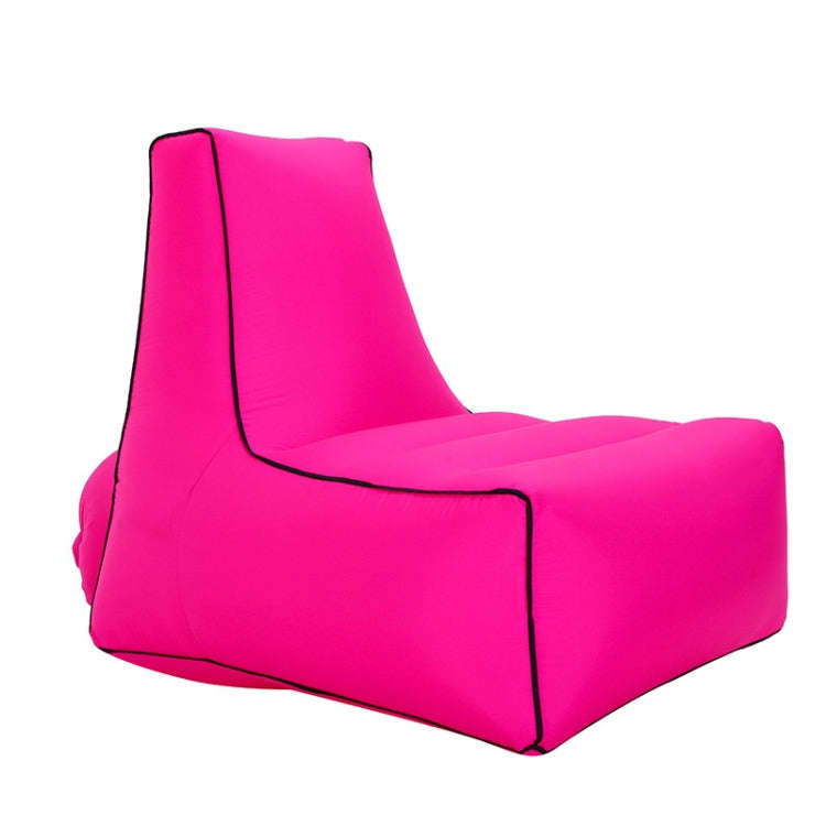 BB1082 Inflatable Sofa Inflatable Bed Outdoor Folding Portable Air Sofa Size: 70 x 65 x 60cm(Rose...