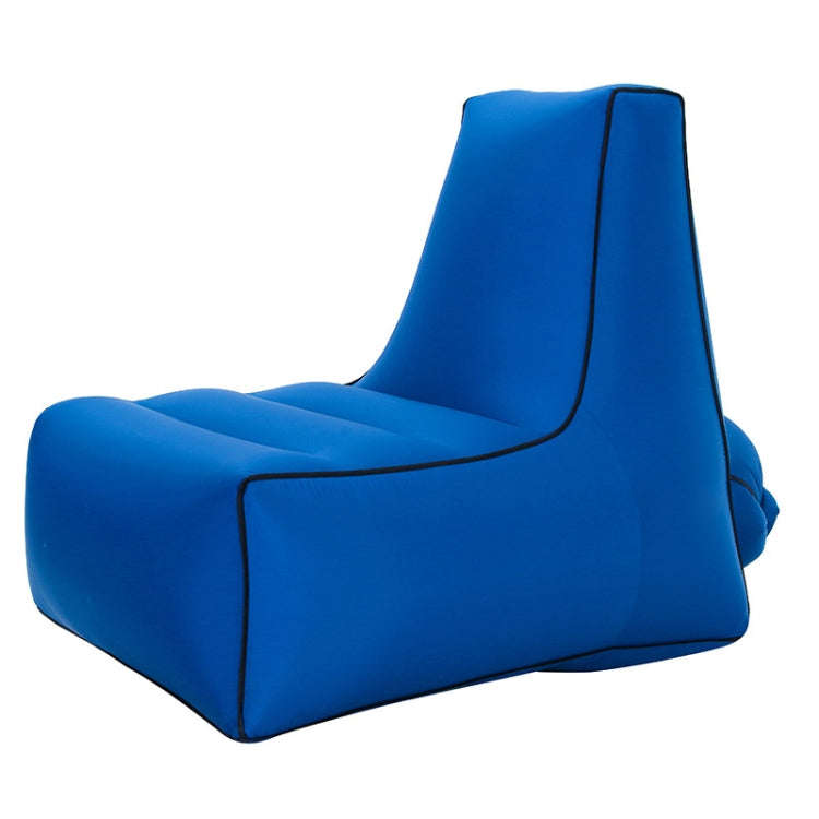 BB1082 Inflatable Sofa Inflatable Bed Outdoor Folding Portable Air Sofa Size: 70 x 65 x 60cm(Navy)