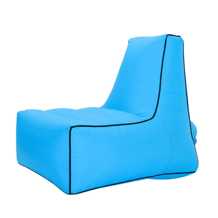 BB1082 Inflatable Sofa Inflatable Bed Outdoor Folding Portable Air Sofa Size: 85 x 80 x 75cm(Sky ...