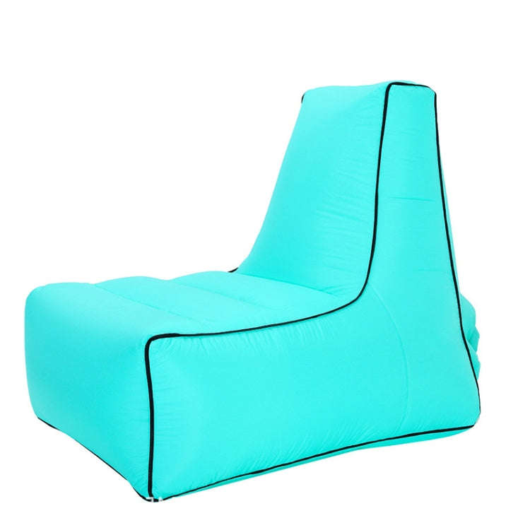 BB1082 Inflatable Sofa Inflatable Bed Outdoor Folding Portable Air Sofa Size: 85 x 80 x 75cm(Lake...