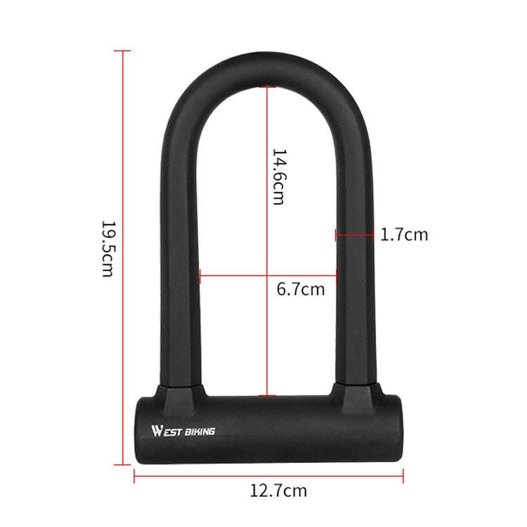 West Biking Bike Lock Motorcycle Wire Lock Anti-Hydraulic Pressure Cut Anti-Theft Lock, Specifica...