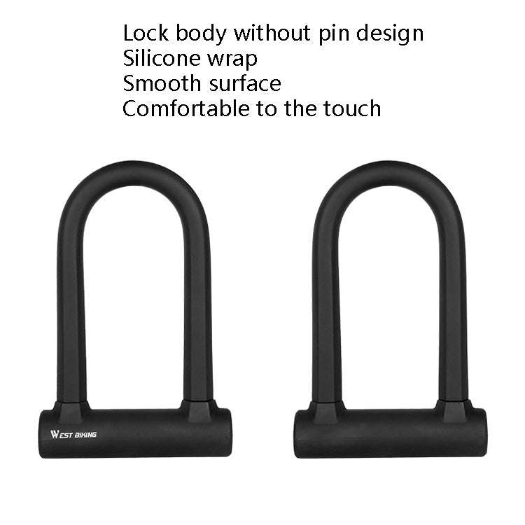 West Biking Bike Lock Motorcycle Wire Lock Anti-Hydraulic Pressure Cut Anti-Theft Lock, Specifica...