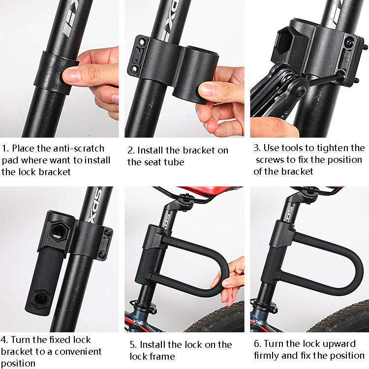 West Biking Bike Lock Motorcycle Wire Lock Anti-Hydraulic Pressure Cut Anti-Theft Lock, Specifica...