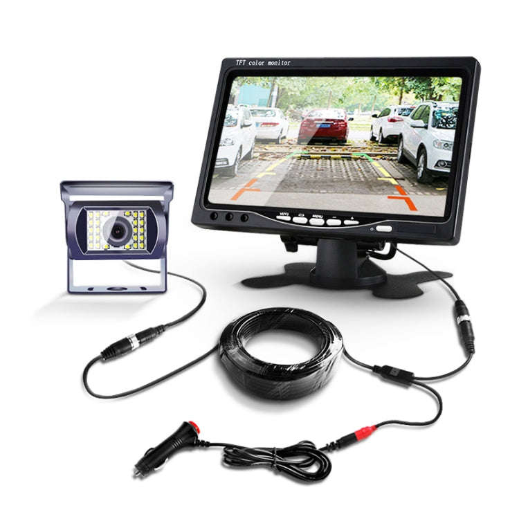 YB-CC-1 12/24V Car 7 Inch Display HD Night Vision Camera Monitoring System Truck Reverse Image, S...