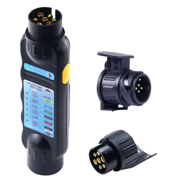 TS170E-Z 12V Car Resistance Trailer Plug Socket Trailer Tester Connector Recorder With 2 Conversi...