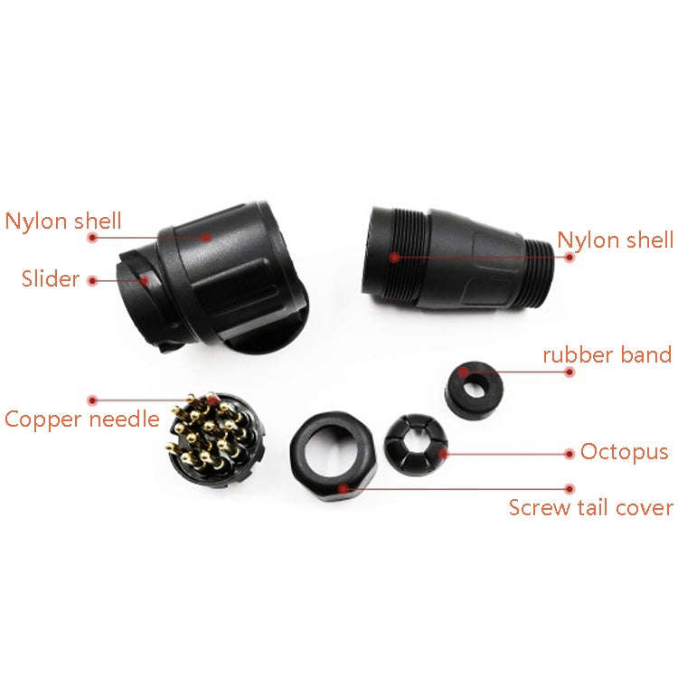 VP1130E 13 Core Nail Trailer Plug Socket