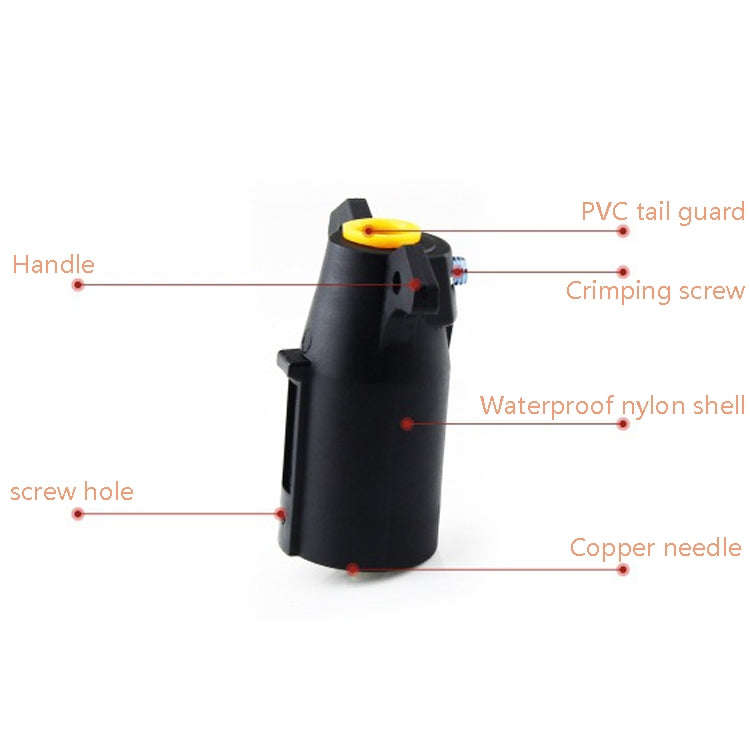 VP170U 7P 12V Trailer Plug Socket Adapter Trailer Connector US Plug