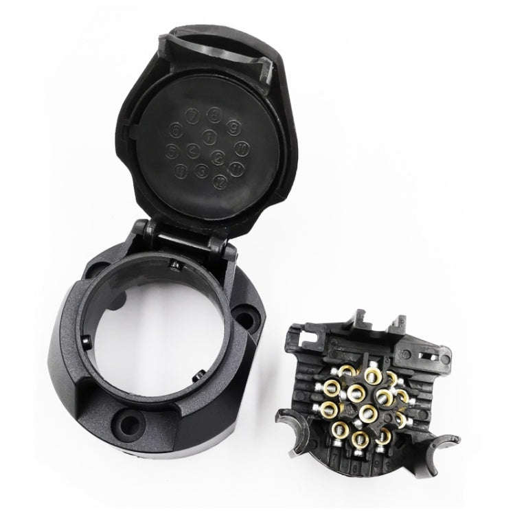 VS1130E 13P 12V RV Traveler Trailer Nylon Waterproof Plug Socket EU Plug