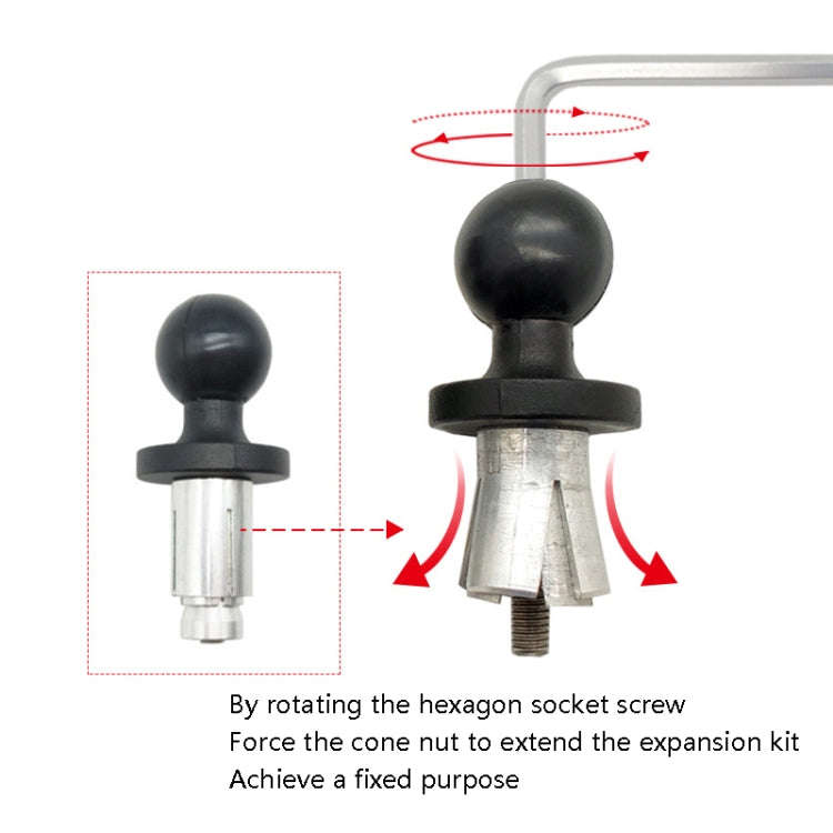 N-P090 Hollow Ball Head Loading Mobile Phone Bracket Handlebar Holder