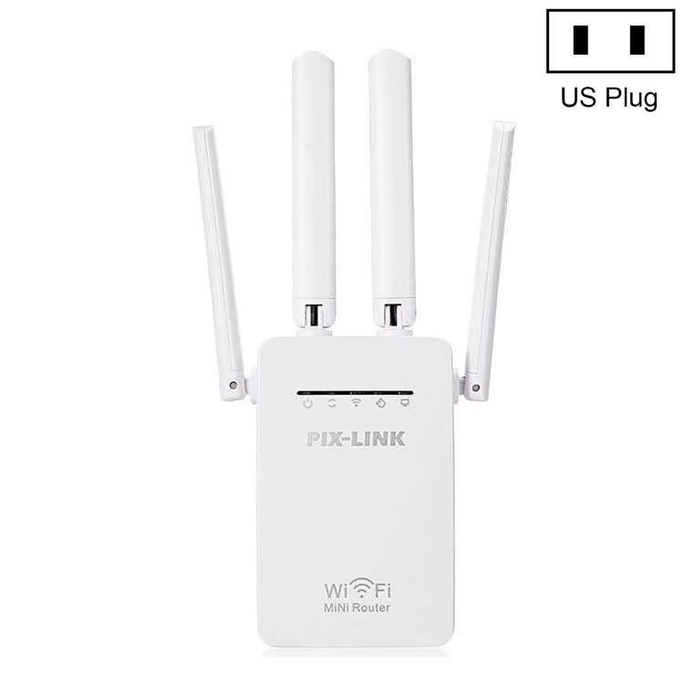 PIX-LINK LV-WR09 300Mbps WiFi Range Extender Repeater Mini Router(US Pulg)