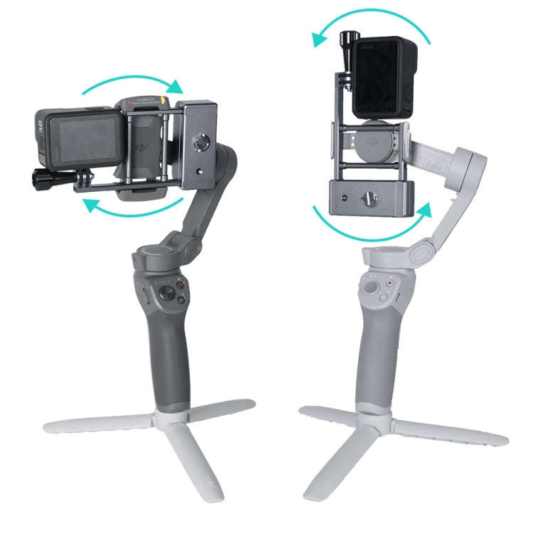 Sunnylife OM4-Q9417 Aluminum Alloy Mount Plate Adapter Action Camera Clamp Adapter Clip for DJI O...