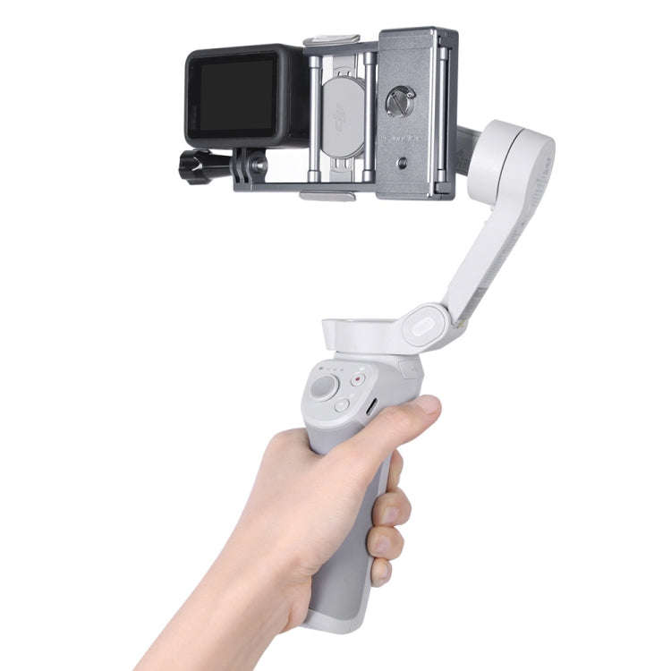 Sunnylife OM4-Q9417 Aluminum Alloy Mount Plate Adapter Action Camera Clamp Adapter Clip for DJI O...