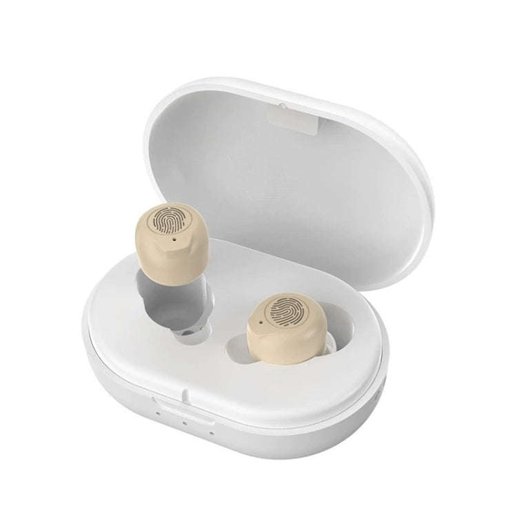 GM-305 Binaural Magnetic Rechargeable Hearing Aid Wireless Elderly Voice Amplifier (Flesh + White)