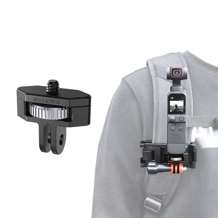 Sunnylife 1/4 inch Metal Adjustable Adapter For DJI Pocket 2 / FIMI PALM 2 / Insta360 One X-2(Dar...