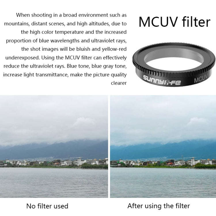 Sunnylife Sports Camera Filter For Insta360 GO 2, Colour: MCUV