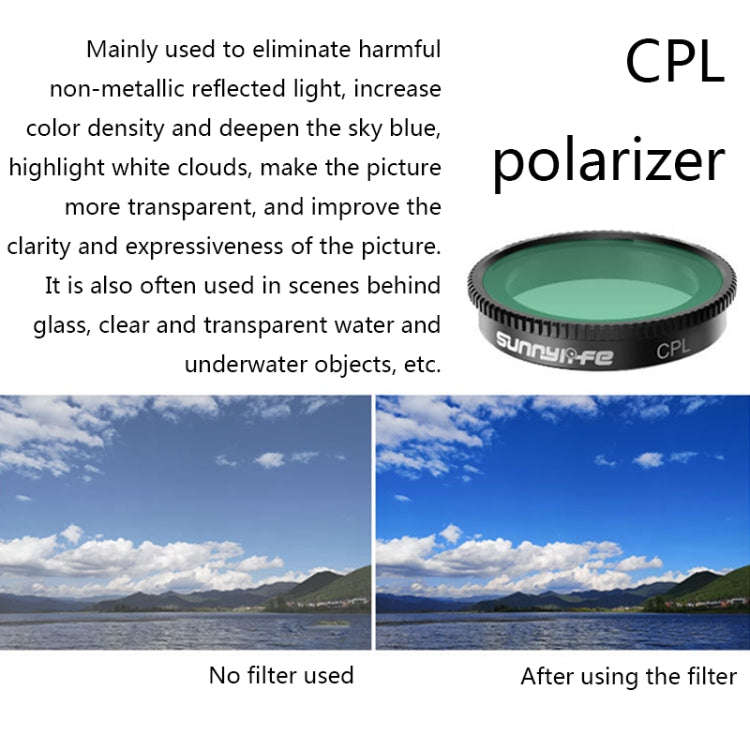 Sunnylife Sports Camera Filter For Insta360 GO 2, Colour: CPL
