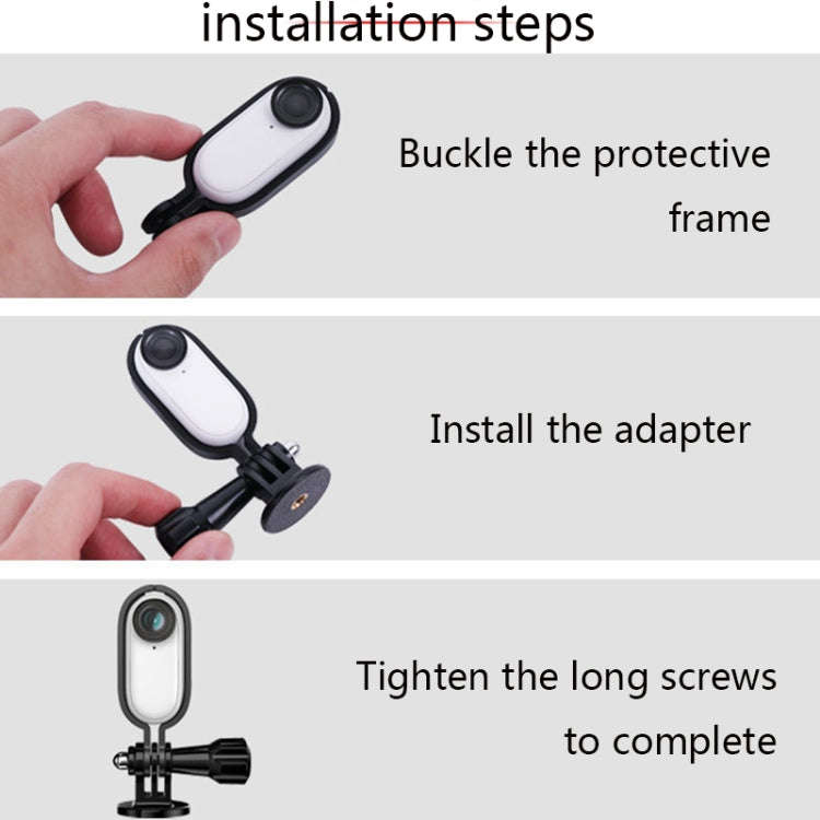 Sunnylife IST-Q9439 for Insta360 GO Metal Protective Frame with 1/4 inch Adapter & Screw