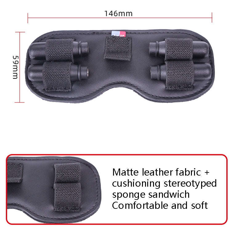 Sunnylife FV-Q9307 For DJI FPV Flight Glasses V2 Protective Cover Dust Shading Storage Mat(Black)