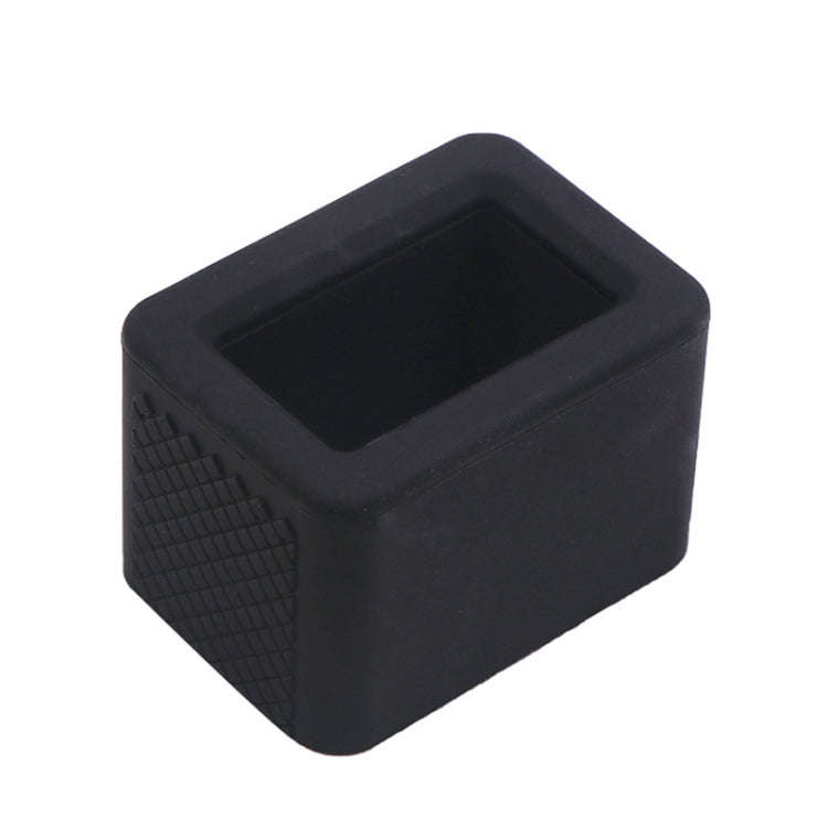 Safety Belt Holder Silicone Buckle Protective Cover(Black)