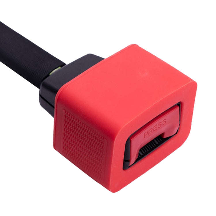 Safety Belt Holder Silicone Buckle Protective Cover(Black)