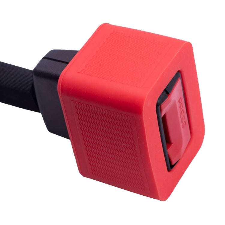 Safety Belt Holder Silicone Buckle Protective Cover(Red)