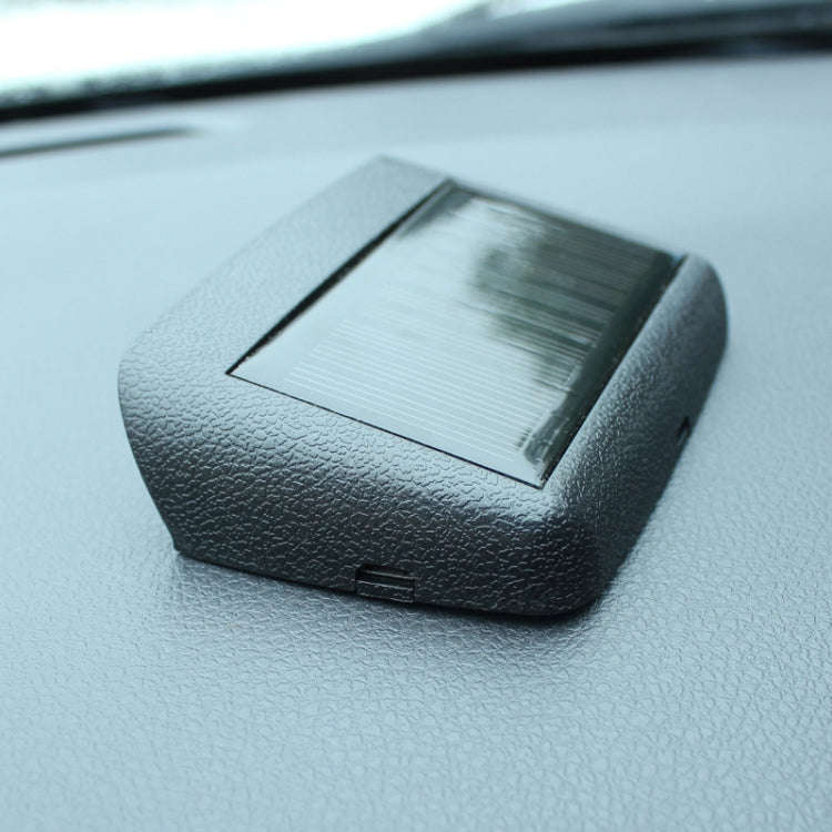 Solar Night Light Car Clock Automotive Electronic Clock Temperature Time+Date+Week+Temperature(Bl...