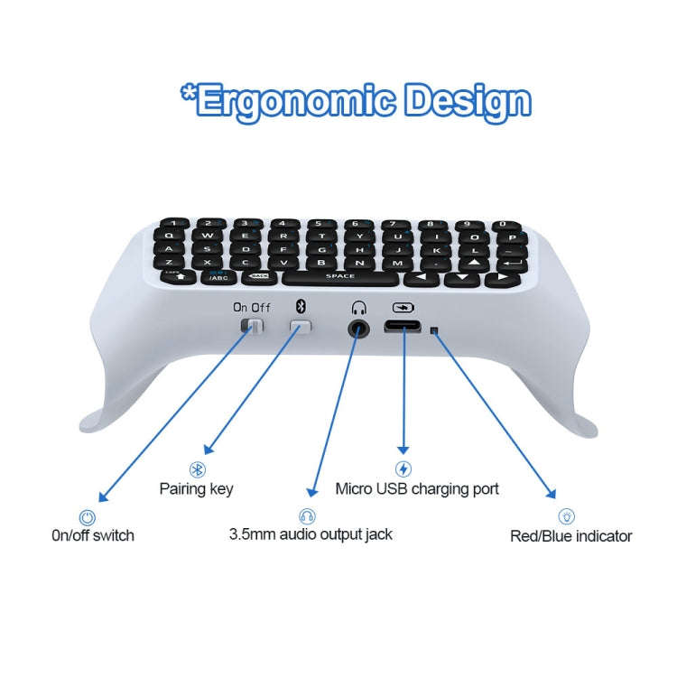 JYS-P5121 Bluetooth Wireless Handle Keyboard Can Chat Voice External Keyboard Suitable For PS5, N...