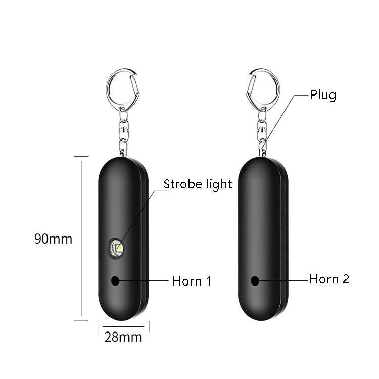 AF-2001 130dB Personal Alarm IP56 Waterproof Keychain Double Speaker High Scorpion Anti-Wolf Alar...