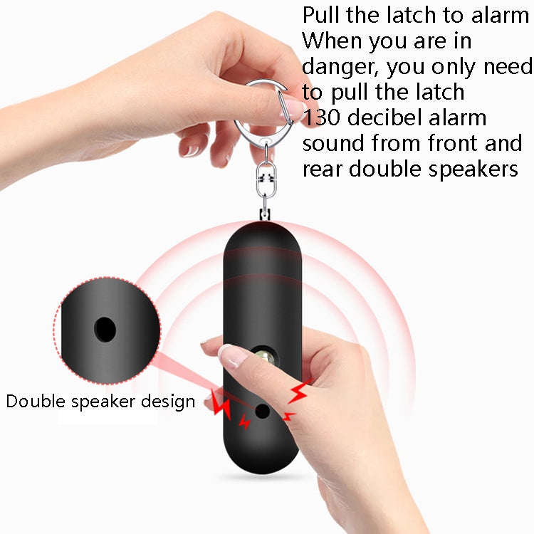 AF-2001 130dB Personal Alarm IP56 Waterproof Keychain Double Speaker High Scorpion Anti-Wolf Alar...