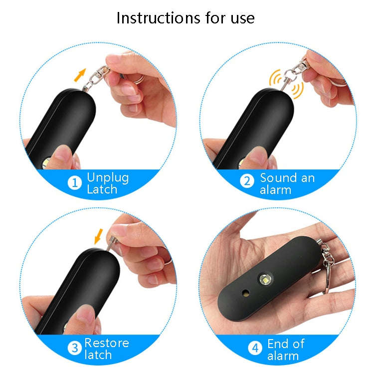 AF-2001 130dB Personal Alarm IP56 Waterproof Keychain Double Speaker High Scorpion Anti-Wolf Alar...