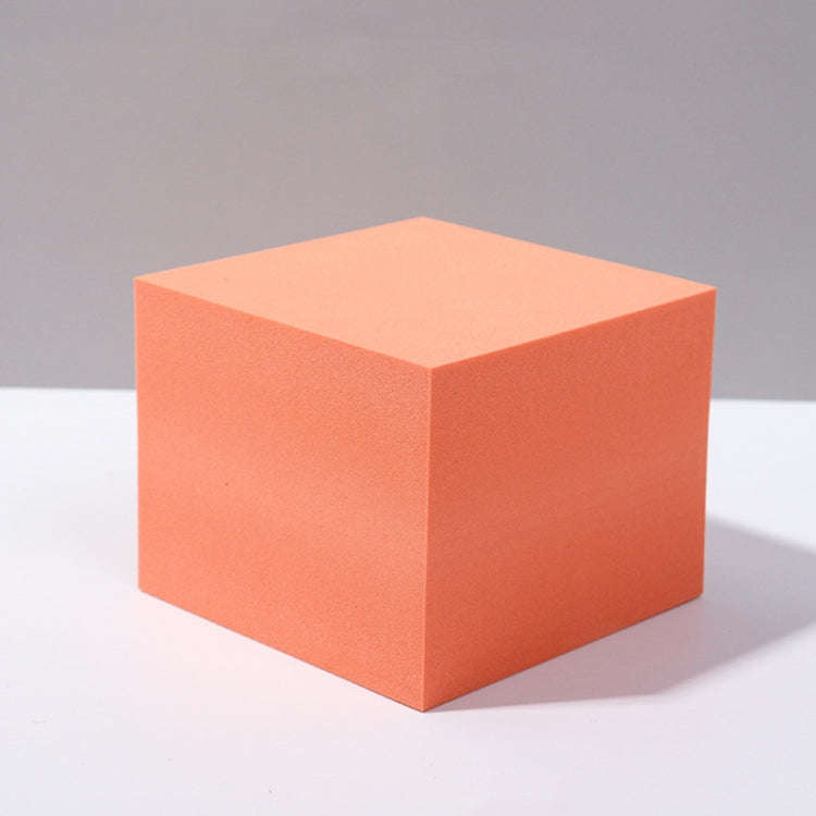 8 PCS Geometric Cube Photo Props Decorative Ornaments Photography Platform, Colour: Large Orange ...