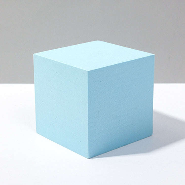 8 PCS Geometric Cube Photo Props Decorative Ornaments Photography Platform, Colour: Large Light B...
