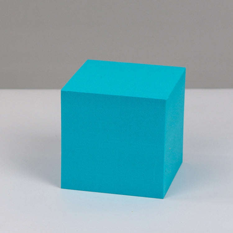 8 PCS Geometric Cube Photo Props Decorative Ornaments Photography Platform, Colour: Small Lake Bl...