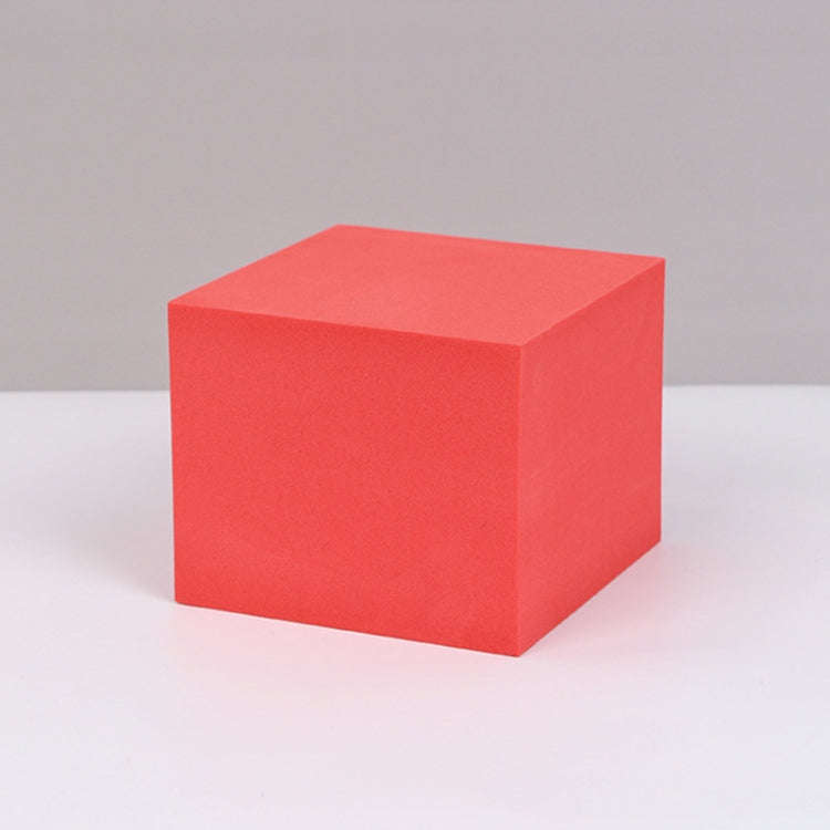 8 PCS Geometric Cube Photo Props Decorative Ornaments Photography Platform, Colour: Large Red Rec...