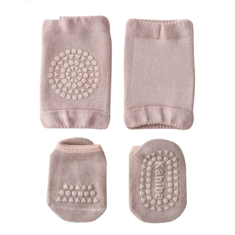 Summer Children Knee Pads Baby Floor Socks Baby Non-Slip Crawling Sports Protection Suit S 0-1 Ye...