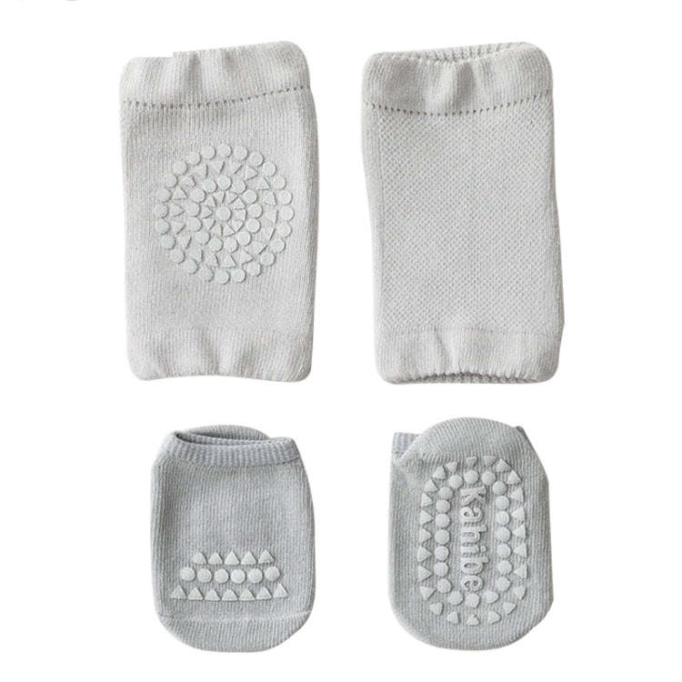 Summer Children Knee Pads Baby Floor Socks Baby Non-Slip Crawling Sports Protection Suit S 0-1 Ye...