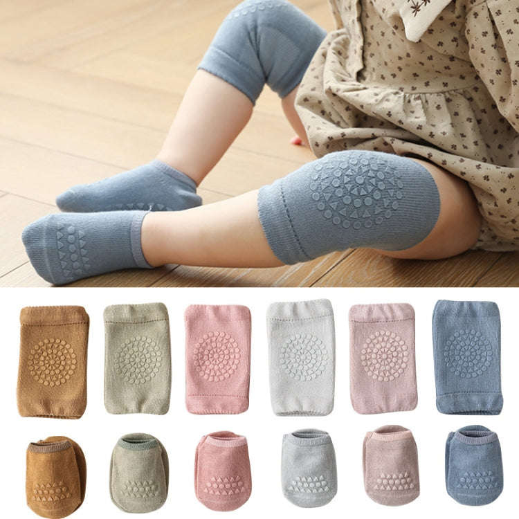 Summer Children Knee Pads Baby Floor Socks Baby Non-Slip Crawling Sports Protection Suit S 0-1 Ye...