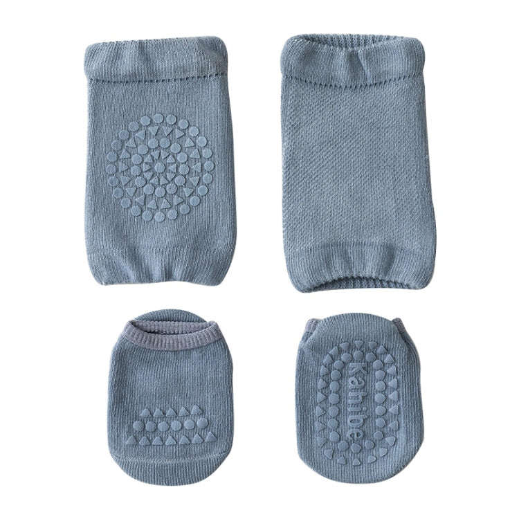 Summer Children Knee Pads Baby Floor Socks Baby Non-Slip Crawling Sports Protection Suit M 1-3 Ye...