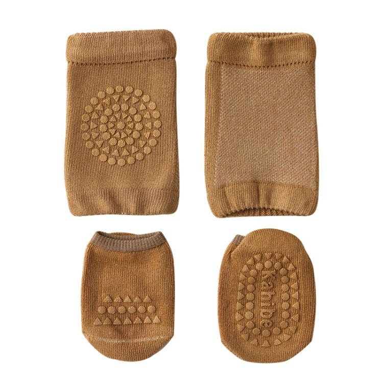 Summer Children Knee Pads Baby Floor Socks Baby Non-Slip Crawling Sports Protection Suit M 1-3 Ye...